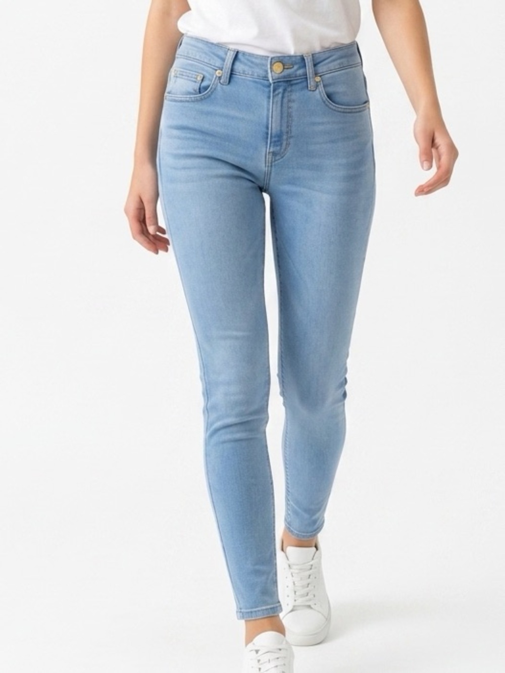 Vineyard‎ Vines Womens High Rise Skinny Jeans Lt Blue Stretch Denim 2P001006 25